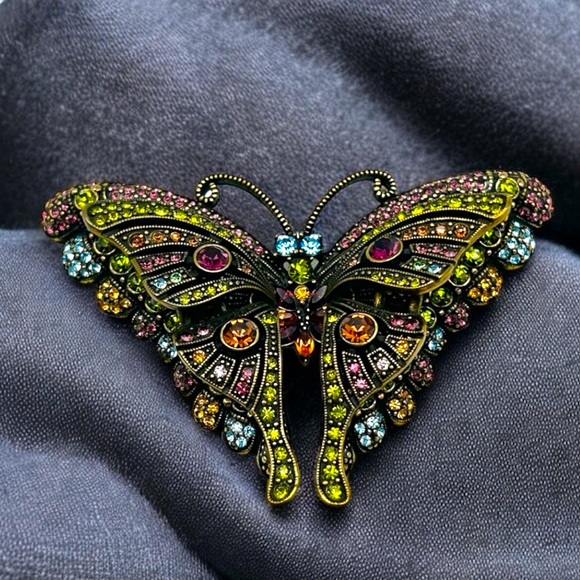 GORGEOUS Vintage Heidi Daus Butterfly Brooch EUC - Picture 14 of 14